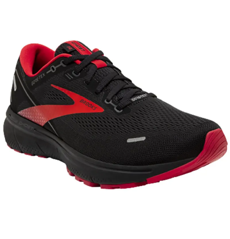 Brooks Men's Ghost 14 GTX - Black/Red-2